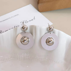 Fashion Simple Atr Deco Minimalistic Drop Earrings for Girls Sweet Elegant Glamorous Jewelry for Women Ladies Accessories