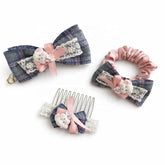 Korean-style Cute Dog Bow Scrunchie Girlish Lace Banana Clip Headband Gentle Sweet Casual Hair Clips for Women Hair Accessories