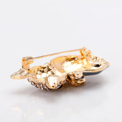 Fashion Glitter Sparking Animals Kitten Cat Brooches for Girls Luxury Pins Jewelry for Women Ladies Accessories Wholesale Chic