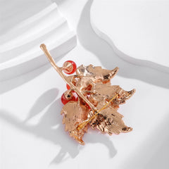 Fashion Leafs Sweet Elegant Brooches for Girls Stylish Dainty Glamorous Pins Jewelry for Women Ladies Accessories Wholesale
