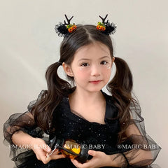 2025 Halloween Classic Ghost Pumpkin Spider Hair Clips for Baby Girl Bat Spooky Devil Alligators for Kids Child Hair Accessories
