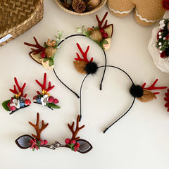 Christmas Children Hair Clip Headband Cute Little Deer Hairpin for Baby Girls Fashion Wholesales 2025 Christmas Hair Accessories