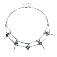 Fashion Simple Gothic Skeleton Necklaces for Girls Minimalistic Charms Glamorous Jewellry for Women Ladies Accessories Wholesale