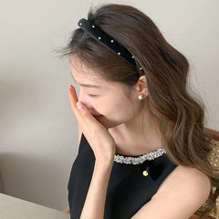 Fashion Solid Color Glitter Head Band for Girls Trendy Stylish Hair Band for Women Ladies Hair Accessories Chinese Supplier