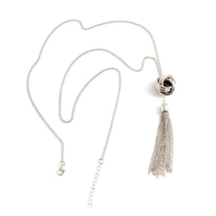 Fashion Simple Minimalistic Tassel Sweater Chain Necklaces for Girls Sweet Elegant Trendy Jewelry for Women Ladies Accessories