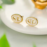 Women Hot Sale New Design Letter Shape Small Stud Earring Fashion Sparking Simple Bulk Jewelry Accessories for Female Daily Use