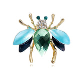Fashion Trendy Bees Animals Glitter Rhinestone Sparkle Brooches for Girls Stylish Cute Sweet Jewelry for Women Ladies Accessory