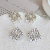 Fashion Glitter Luxury Sweet Elegant Drop Earrings for Girls Heart Shaped Jewelry for Women Ladies Accessories Chinese Supplier
