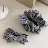 Women Blue Dots Hot Sale Winter Autumn Hair Clips Fashion Elegant High Quality in Store Banana Clips Accessories for Daily Use