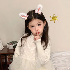 Sweet Cute Princess Style Hair Clips for Baby Girls Animals Bunny Cat Cartoon Alligators for Kids Children Hair Band Accessories