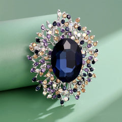 Fashion Glitter Rhinestone Vintage Luxury Brooches for Girls Sweet Elegant Pins Jewelry for Women Ladies Accessories Hot Sale