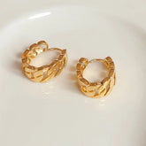 Fashion Trendy Chic Simple Classic Hoop Earrings for Girls Elegant Art Deco Charms Jewelry for Women Ladies Accessories OOTD