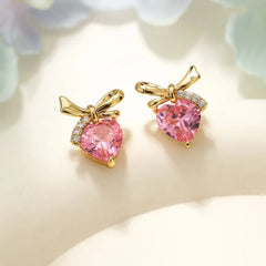 Fashion Sweet Glitter Rhinestone Leopard Stud Earrings for Girls Trendy Elegant Art Deco Jewelry for Women Ladies Accessories