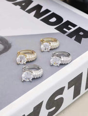 Fashion Trendy Simple Stylish Elegant Hoop Earrings for Girls Cute Sweet Glamorous Jewelry for Women Ladies Accessories Chic
