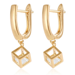 European and American Style Simple Elegant Drop Earrings for Girls Glamorous Dainty Jewelry for Women Ladies Accessories Chic