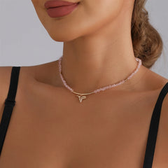 Fashion Beads Bird Sweet Trendy Cute Necklaces for Girls Glamorous Dainty Charms Jewelry for Women Ladies Accessories Wholesale