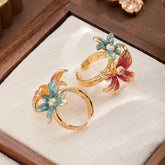 Fashion Flower Pearl Rings for Girls Boho Trendy Simple Minimalistic Jewelry for Women Ladies Wholesale China Factory Stylish