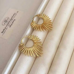 Women Solid Color High Quality Hoop Earring Fashion Chic Luxurious Dainty Charms Wholesale Jewel Accessories for Female Causal