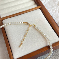 Female Freshwater Pearl Drip Glaze Hand-Painted Natural Stone Zircon Blue Necklace Factory Price in Stock Elegant Jewelry Causal