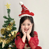 2025 Christmas Santa Claw Bowknot Classic Hat for Baby Girls Elegant Fashion Trendy Hair Accessories for Kids CHildren Teens