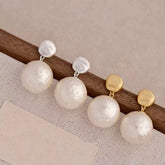 Fashion Simple Classic Elegant Drop Earrings for Girls Sweet Imitation Pearl Dainty Jewelry for Women Lady Accessories Wholesale