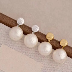 Fashion Simple Classic Elegant Drop Earrings for Girls Sweet Imitation Pearl Dainty Jewelry for Women Lady Accessories Wholesale