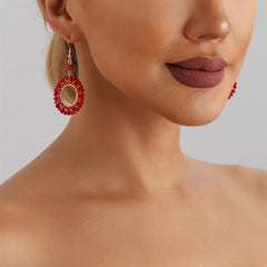 Fashion Rhinestone Sweet Elegant Trendy Drop Earrings for Girls Stylish Cute Jewelry for Women Ladies Hoop Accessories Wholesale