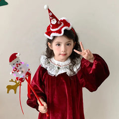 2025 Christmas Tree Star Glitter Santa Claw Hair Band for Baby Girls Fashion Trendy Head Band for Kids Children Hair Accessories