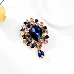 Fashion Glitter Sparkle Luxury Vintage Retro Brooches for Girls Elegant Crystal Trendy Jewelry for Women Ladies Accessories