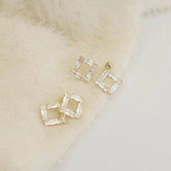 Fashion Art Deco Simple Minimalistic Drop Earrings for Girls Sweet Elegant Graceful Jewelry for Women Ladies Accessories Chic