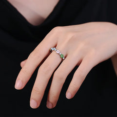 Korean-style Slightly Inlaid Zircon Flower Rings Sweet and Cute Five-color Daisy Resin Ring for Girls Women Jewelry Accessories