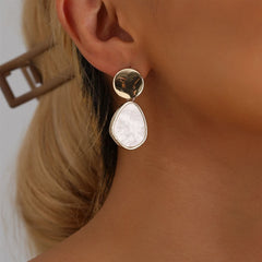 Fashion Bold Simple Minimalistic Elegant Drop Earrings for Girls Vintage Retro Glamorous Jewelry for Women Ladies Accessories