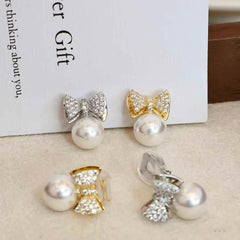 Luxury Butterfly Elegant Sweet Butterfly Bowknot Drop Earrings for Girls Glamorous Imitation Pearl Jewelry for Women Accessories