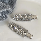 Female Hot Sale New Design Rhinestone Small Alligator Clip Sparking Glitter Fashion Chic Customized in Stock Hair Clip Accessory
