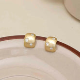 Female Rhinestone Decorative Mini Clip-on Hoop Earring Fashion Elegant Glitter Dainty Affordable Bulk Causal Jewelry Accessories