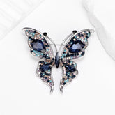 Fashion Glitter Rhinestone Sweet Butterfly Brooches for Girls Elegant Pins Jewelry for Women Ladies Accessories Wholesale Chic