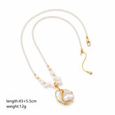 Fashion Freshwater Pearl Baroque Pearl Pendent Necklaces for Girls Elegant Jewelry for Women Ladies Wholesale China Factory