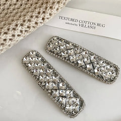 Fashion Sweet Trendy Glitter Hair Clips for Girls Stylish Sparkle Luxury Snap Clips for Women Ladies Hair Accessories in Stock