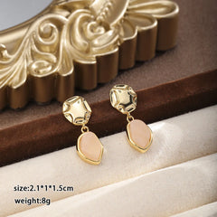 Fashion Copper Crystal Sweet Vintage Drop Earrings for Girls Sweet Jewelry for Women Ladies Wholesale China Manufacturer Bulk
