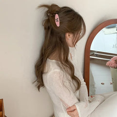 Sweet Bowknot Simple Cute Hair Clips for Girls Elegant Graceful Minimalistic Snap Clips for Women Ladies Hair Accessories