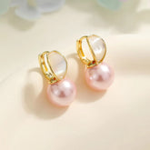 Luxury Imitation Pearl Heart Shaped Drop Earrings for Girls Fashion New Fresh Jewelry for Women Ladies Accessories Wholesale