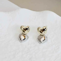 Fashion Glitter Luxury Sweet Elegant Drop Earrings for Girls Heart Shaped Jewelry for Women Ladies Accessories Chinese Supplier