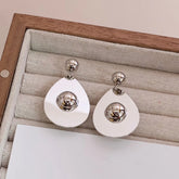 Fashion Sweet Elegant Simple Minimalistic Drop Earrings for Girls Classic Charms Refined Jewelry for Women Ladies Accessories