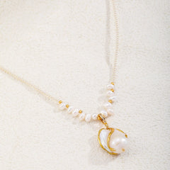 Fashion Freshwater Pearl Baroque Pearl Pendent Necklaces for Girls Elegant Jewelry for Women Ladies Wholesale China Factory