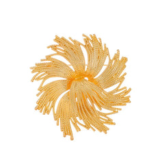 Fashion Vintage Golden Elegant Brooches for Girls Glamorous Charms Snow Flake Pins Jewelry for Women Ladies Accessories Chic