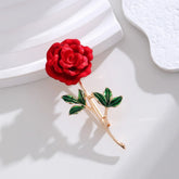 Fashion Sweet Alloy Flowers Trendy Elegant Brooches for Girls Glamorous Floral Pins Jewelry for Women Ladies Accessories Chic