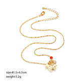 Women Minimalistic Chain Copper Zircon Necklace Factory Price Low MOQ in Stock Simple Fashion Jewelry for Female Causal Daily