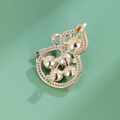 Fashion Glitter Gourd Sparkle Sweet Brooches for Girls Sweet Elegant Pins Jewelry for Women Ladies Accessories Chinese Supplier
