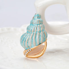 Fashion Shell Elegant Sweet Brooches for Girls Stylish Trendy Pins Jewelry for Women Ladies Accessories Chinese Supplier Chic