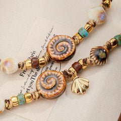Unisex 18k Gold-plated Ceramic Braided Rope New Design Necklace Bracelet Low MOQ in Stock Fashion Jewelry Set for Causal Use